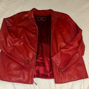 Wilsons Leather Pelle Studio
Red Buttery Soft Jacket
Women 1X